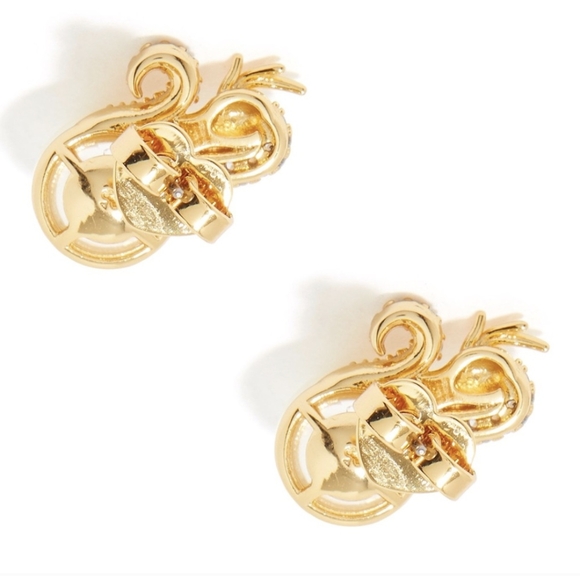 Kate Spade Dazzling Dragon Studs - post back🐉🪙💎 - Picture 15 of 16